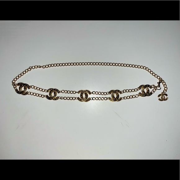 Vintage Chanel Gold Chain Belt - Picture 1 of 5
